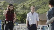 L-R: Tani Rey (Meaghan Rath); Danny Williams (Scott Caan)
