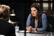 Damned If You Do" -- Det. Josephine "Jo" Danville (Sela Ward) questions a suspect, on CSI:NY, scheduled to air Friday, Oct. 8 (10:00-11:00 PM, ET/PT) on the CBS Television Network.