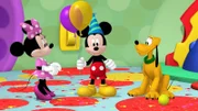 MICKEY MOUSE CLUBHOUSE - "Mickey's Happy Mousekeday" - It's Mickey's birthday, and for his birthday present, the Clubhouse gang has organized fun activities for the big Mousekeday. This episode of "Mickey Mouse Clubhouse" airs Tuesday, November 18 (9:00 AM - 9:30 AM ET/PT) on Disney Junior. (Disney Junior) MINNIE MOUSE, MICKEY MOUSE, PLUTO