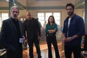 (v.l.n.r.) Alden Parker (Gary Cole); Sam Hanna (LL Cool J);  Jane Tennant (Vanessa Lachey); Jesse Boone (Noah Mills)