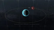 Computergeneriertes Modell Gravitationskraft