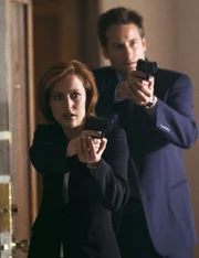 Agent Dana Scully (Gillian Anderson, L) and agent Fox Mulder (David Duchovny, R) investigate a number of murders that lead to the discovery of a ‚Äúmonster‚Äù who kills to feed a gruesome habit in the ‚ÄúHungry‚Äù episode of THE X-FILES airing Sunday, Nov. 21 (9:00 10:00 PM ET/PT) on FOX.