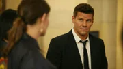 Dr. Temperance "Bones" Brennan (Emily Deschanel) und Booth (David Boreanaz)