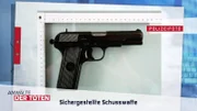 Sichergestellte Schusswaffe