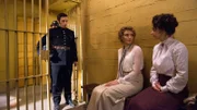 L-R: George Crabtree (Jonny Harris), Julia Ogden (Helene Joy), Emily Grace (Georgina Reilly)