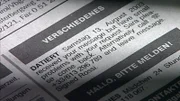 Zeitungsausschnitt Vermisstenanzeige für Saliera.