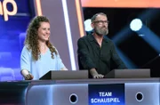 Die Kandidaten des Teams "Schauspiel": Klara Deutschmann und ihr Vater Heikko Deutschmann  (v.l. am Panel)