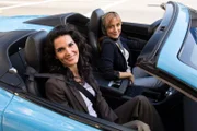 L-R:Jane Rizzoli (Angie Harmon),  Maura Isles (Sasha Alexander)