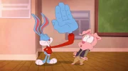 Buster Bunny (li.) und Hampton sind auf der Acme Looniversity angekommen und beginnen ihr Leben an der Schule als Ersties.  +++