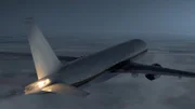 Malaysia Airlines flight 370 flies with a fire burning in the engines. (credit:  Cineflix)