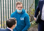 Gavin Murphy heute Morgen vor dem Bezirksgericht Blanchardstown, wo er im Zusammenhang mit dem Tod von Jennifer Poole in einem Haus am Melville Drive in Finglas angeklagt wurde.