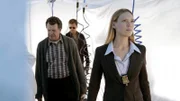 L-R: Walter Bishop (John Noble), Peter Bishop (Joshua Jackson), Olivia Dunham (Anna Torv)