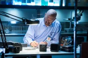 REENACTMENT - An AAIB technician (played by an actor) examines flight instruments salvaged from the wreck of Manx2 Flight 7100. The Fairchild Metroliner flipped over and crashed while landing in fog at Cork Airport.