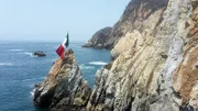 Klippen in Acapulco (Mexiko) von denen die berühmten "Klippenspringer von Acapulco" springen.