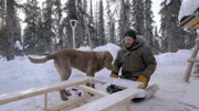 Johnny Rolfe baut einen Schlitten. (National Geographic)
