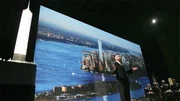 Architekt David Childs Präsentation am 28. Juni 2005 in New York City.