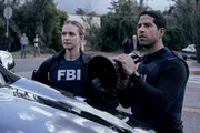 Jennifer Jareau (A.J. Cook, l.); Luke Alvez (Adam Rodriguez, r.)