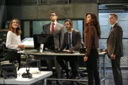 V.l. Liz (Megan Boone), Harold Cooper (Harry Lennix), Aram Mojtabai (Amir Arison), Samar Navabi (Mozhan Marnò), Donald Ressler (Diego Klattenhoff)