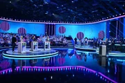 (v.l.n.r.) Smudo; Kim Fisher; Nora Tschirner; Alexander Klaws; Lutz van der Horst; Sasha; Matthias Opdenhövel