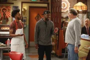 (v.l.n.r.) Franco (Jermaine Fowler); Sweatpants (Rell Battle); Arthur (Judd Hirsch)