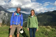 Sonja Weissensteiner mit Bergführer Christian Stangl. Weiteres Bildmaterial finden Sie unter www.br-foto.de.