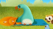 Pfau Leonardo macht sich Sorgen, weil seine Mutter operiert wird.