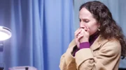 Actor Ana Anderson (Wendy) cries at hospital after seeing husband wounded