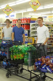 Danny, Cole and Brian with their haul.
