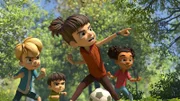 Bohnenstange und ihr Bruder Kleiner Fuß haben sich entschieden. Sie wollen gemeinsam mit Lina und Raphael die Dorfbande sein.
