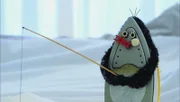 Ein ungewöhnlicher Pinguin macht ganz viel Quatsch.