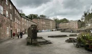 Cromford Mill, Ansicht des Fabrikgeländes.