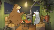 Dr. Brumm und Dachs haben ein neues Spiel erfunden.