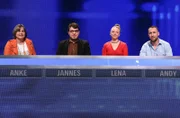 Die Kandidat:innen (v.l.n.r.): Anke Wiegand, Jannes Imholte, Lena Marrazza und Andy Jentzsch.
