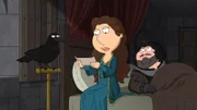 Lois Griffin (l.); Peter Griffin (r.)