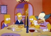 Krusty, dem Clown, kommen tränenreiche Erinnerungen an seinen Vater.