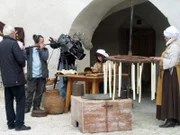 Das Team bei den Dreharbeiten