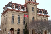Das Rathaus von Wingham in Ontario, Kanada: Die kanadische Schriftstellerin Alice Munro wuchs in der Stadt auf.