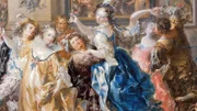 Gemälde Georg Platzer, Adelige feiern.