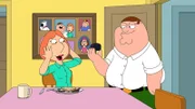 Lois Griffin (l.); Peter Griffin (r.)