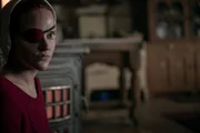 The Handmaidís Tale -- ìPigsî - Episode 401 -- On the run after the end of Season 3, an injured June and the fugitive Handmaids find refuge at a farm, where the 14-year-old Wife nurses June back to health. June restores her role as the womenís leader. Janine (Madeline Brewer), shown.