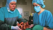 Dr. Stefan Frank (Sigmar Solbach) entbindet mit Hebamme Frau Koch (Theresia Maria Hofmann) Zwillinge.