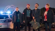 L-R: Valentine Atger (Yeelem Jappain), Mehdi Badhou (Ali Marhyar), Antoine Dumas (Raphaël Lenglet), Candice Renoir (Cécile Bois)