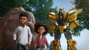 L-R: Robby Malto, Morgan "Mo" Malto, Bumblebee