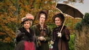 L-R: Lady Denham (Anne Reid), Lydia Montrose (Alice Orr-Ewing) und Lady Montrose (Emma Fielding)