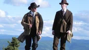 William Murdoch (Yannick Bisson, l.) und Jack London (Aaron Ashmore, r.)
