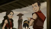 L-R: Katara, Toph, Sokka