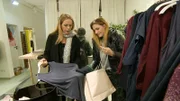 Bianca (r.) mit Shoppingbegleitung Isabel.