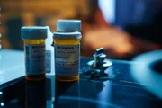 RE-CREATION: The variety of pills that were prescribed to Lubitz.
