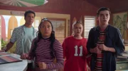 v.li.: Nori Harlow (Noah Akhigbe), Lila Gray (Izellah Connelly), Meesha Rai (Inessa Tan), Ellis Grouch (Ryan Yeates)