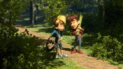 Ein seltenes Bild: Raphael und Hase von Maries Bande haben Spaß bei einer gemeinsamen Unternehmung.